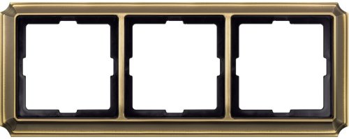 Рамка универсальная Schneider Electric Merten Antique 3-м. античная латунь  картинка